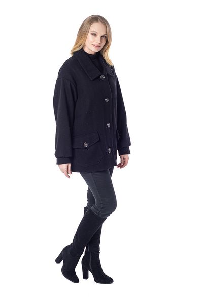 Модная женская куртка пальто от производителя 122 черный фото