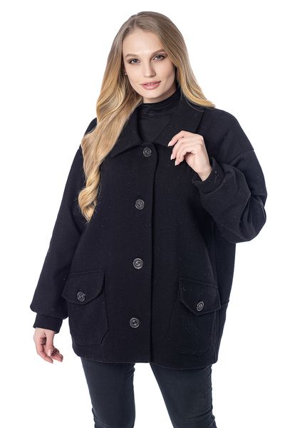 Модная женская куртка пальто от производителя 122 черный фото