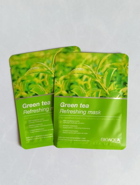 Тканинна маска для обличчя із зеленим чаєм Bioaqua Чай М фото