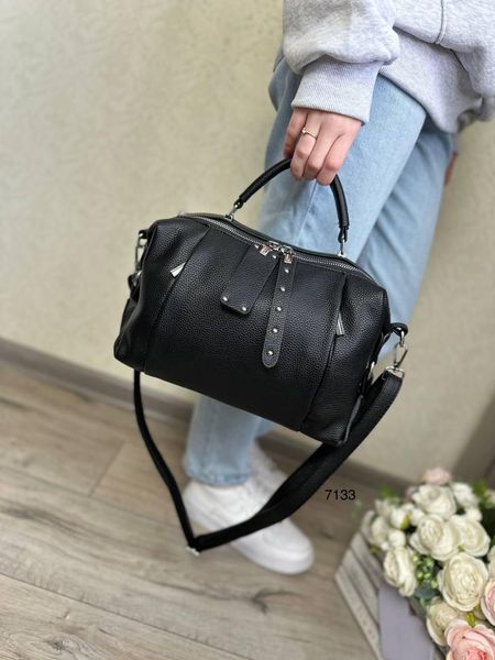 Жіноча сумочка з екошкіри на 2 відділення 7133 фото