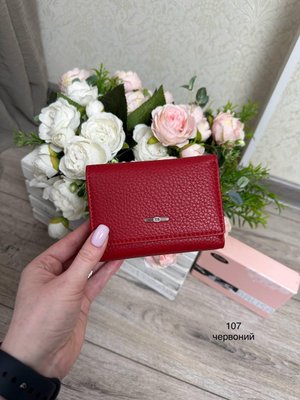 Жіночий гаманець з екошкіри 107 червоний фото