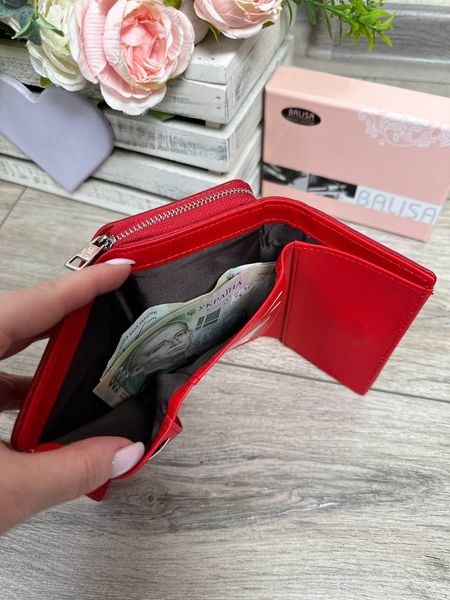 Жіночий гаманець з екошкіри 107 червоний фото