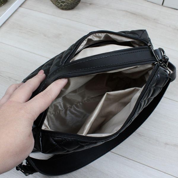 Практична та містка жіноча сумка з екошкіри Д234 фото
