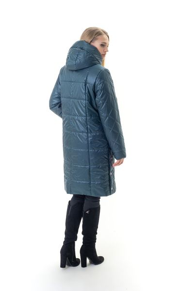 Женская длинная куртка больших размеров весна осень 116 малахит фото